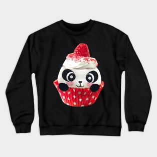 Panda cup cake Crewneck Sweatshirt